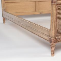 A French Louis XVI style Queen size bed with cane circa 1950 - 2843882