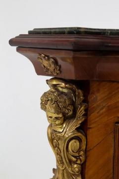 A French Louis XVI style gilt bronze mounted wooden pedestal - 3701245