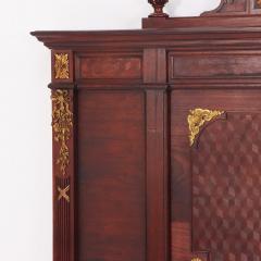 A French Louis XVI style king size headboard and footboard C 1900  - 4119297
