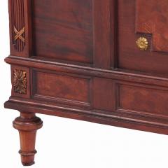 A French Louis XVI style king size headboard and footboard C 1900  - 4119299