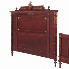 A French Louis XVI style king size headboard and footboard C 1900  - 4119300