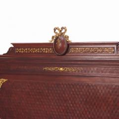 A French Louis XVI style king size headboard and footboard C 1900  - 4119301