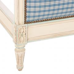 A French Louis XVI style painted and carved queen bed C 1920  - 4315485