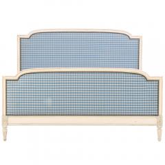 A French Louis XVI style painted and carved queen bed C 1920  - 4315516