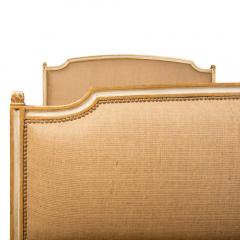 A French Louis XVI style painted burlap bed circa 1940  - 1946926