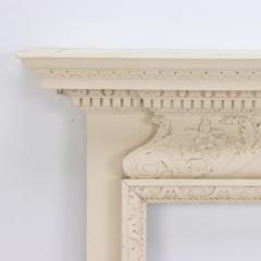 A French Louis XVI style painted fireplace mantle late 19th C  - 2329278