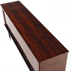 A French Modernist Macassar Ebony Sideboard Credenza Bar Cabinet C 1960  - 4324335