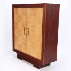 A French Modernist two door parquetry cabinet C 1960 - 2391939