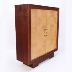 A French Modernist two door parquetry cabinet C 1960 - 2391940