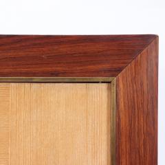 A French Modernist two door parquetry cabinet C 1960 - 2391942