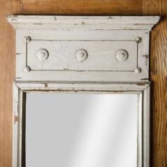 A French Neoclassical painted mirror panel nineteenth century on wooden board - 2170074