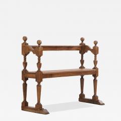 A French Oak Architectural Bench C 1880  - 4326073