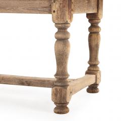 A French Oak Farm Trestle Table 19th C  - 4312614