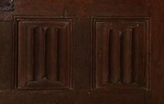 A French Oak Linen Fold Paneled Coffer c 1480 - 271552