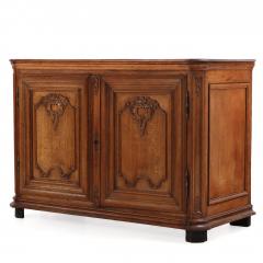 A French Provincial Oak Two Door Server Buffet C 1880  - 4649303