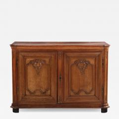 A French Provincial Oak Two Door Server Buffet C 1880  - 4649502