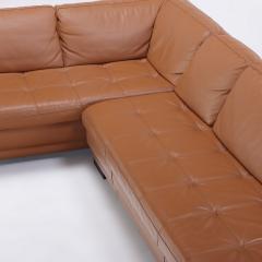 A French Roche Bobois leather sectional sofa  - 3596183