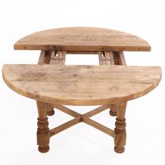 A French Round Oak Farm Table C 1900  - 4315459