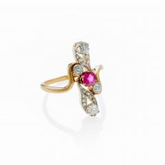 A French Ruby and Diamond Ring - 2852893