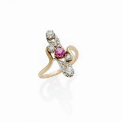 A French Ruby and Diamond Ring - 3512579
