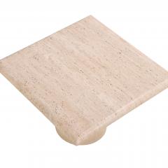 A French Travertine Coffee or End Table C 1960  - 4610648
