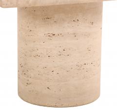 A French Travertine Coffee or End Table C 1960  - 4610649