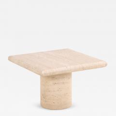 A French Travertine Coffee or End Table C 1960  - 4614402
