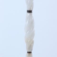 A French alabaster floor lamp C 1945  - 4293205