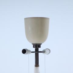 A French alabaster floor lamp C 1945  - 4293206