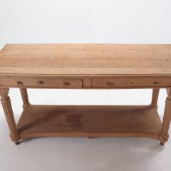 A French bleached oak drapers table circa 1880  - 3488172