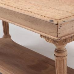 A French bleached oak drapers table circa 1880  - 3488174
