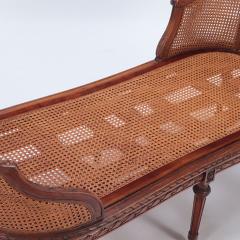 A French carved walnut chaise lounge in the Louis XVI style Circa 1900  - 3044416