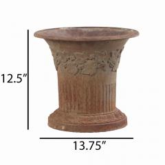 A French cast iron table top urn 19th C  - 4211308