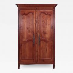 A French cherry armoire with inlay circa 1800  - 3782072