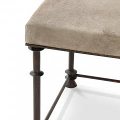 A French custom made bronze legged stool Contemporary  - 2643806