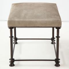 A French custom made bronze legged stool Contemporary  - 2643811