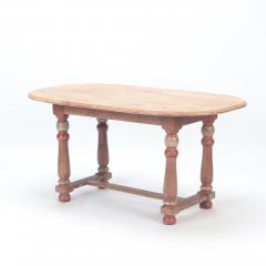 A French faux marble top table resting on an early 19th C base  - 2711411