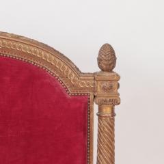 A French giltwood Louis XVI style full size bed C 1900  - 2836897