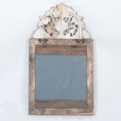 A French giltwood and carved mirror with removeable crest 19thC  - 2735391