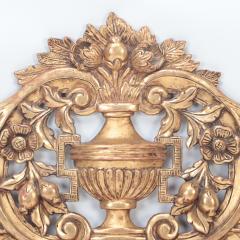 A French giltwood and carved mirror with removeable crest 19thC  - 2735394