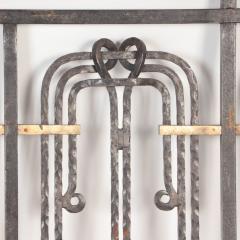 A French iron and bronze panel Designed by H Sauvage early 20th C  - 2842274