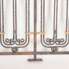 A French iron and bronze panel Designed by H Sauvage early 20th C  - 2842275