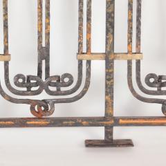 A French iron and bronze panel Designed by H Sauvage early 20th C  - 2842276