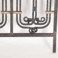 A French iron and bronze panel by the Architect H Sauvage early 20th C  - 2843122