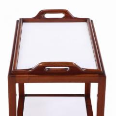 A French mahogany and milk glass bar serving table C 1960  - 4228594