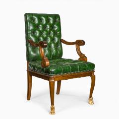 A French mahogany desk chair - 1794046