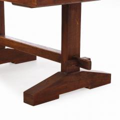 A French oak and stone coffee table C 1940  - 4155464