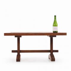 A French oak and stone coffee table C 1940  - 4155465