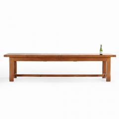 A French oak farm table of unusually large size C 1970  - 4118854