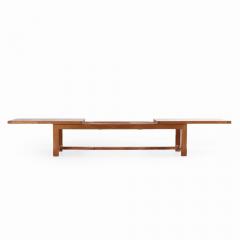 A French oak farm table of unusually large size C 1970  - 4118855